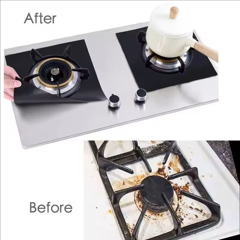 2/4/8Pcs Gas Stove Protector C - Commercial Kitchen Hoods ulasan dan harga