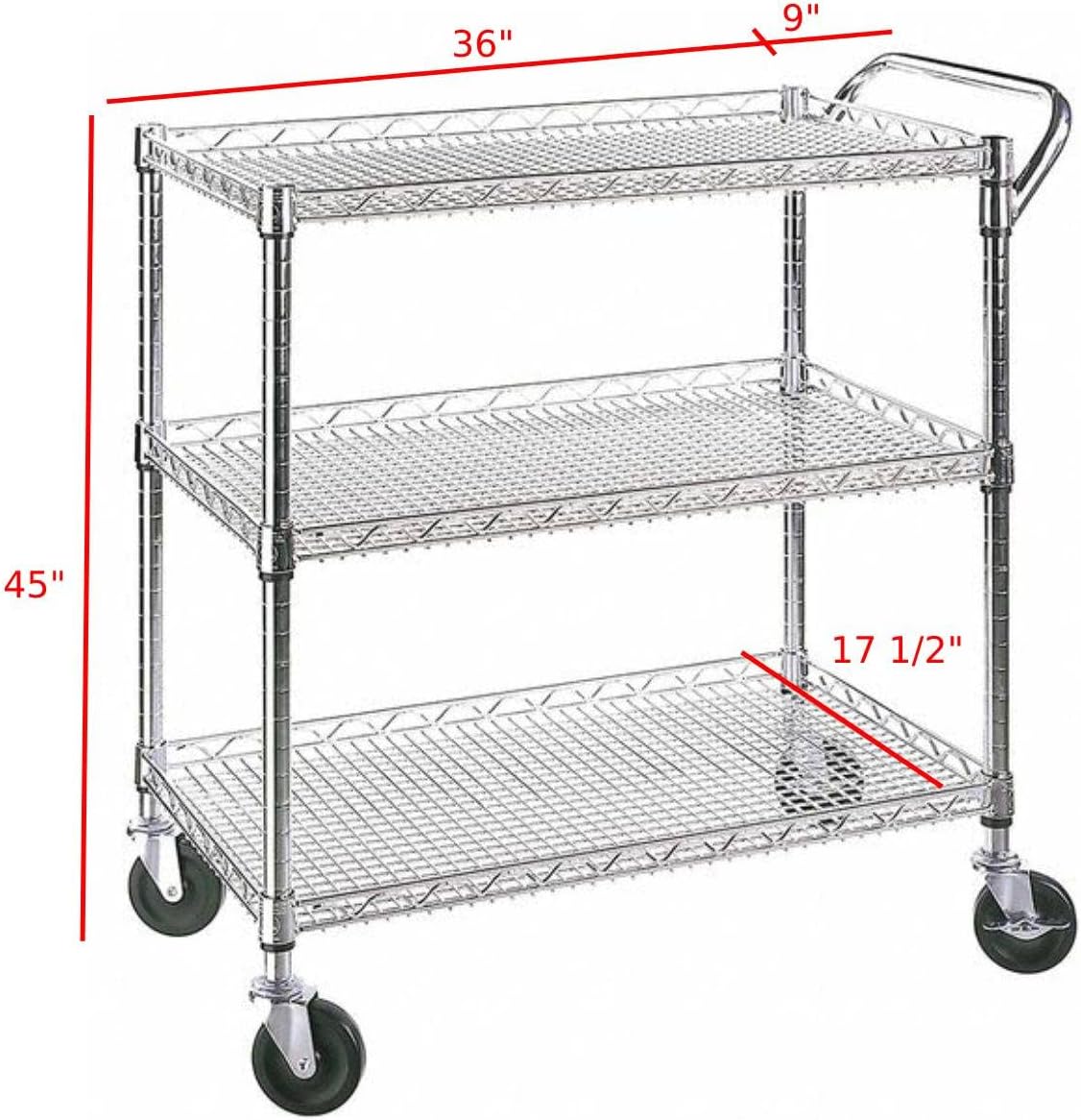 Heavy Duty Rolling Utility Kit - Commercial Kitchen And Bar ulasan dan harga